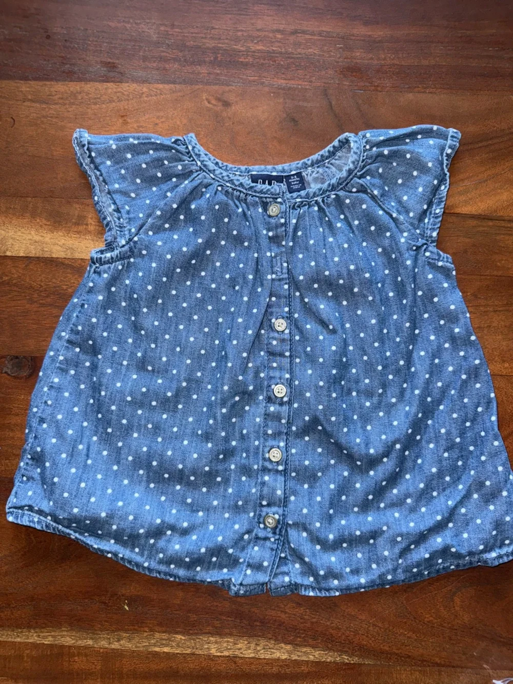 GAP Blue Polka Dot Girls Dress